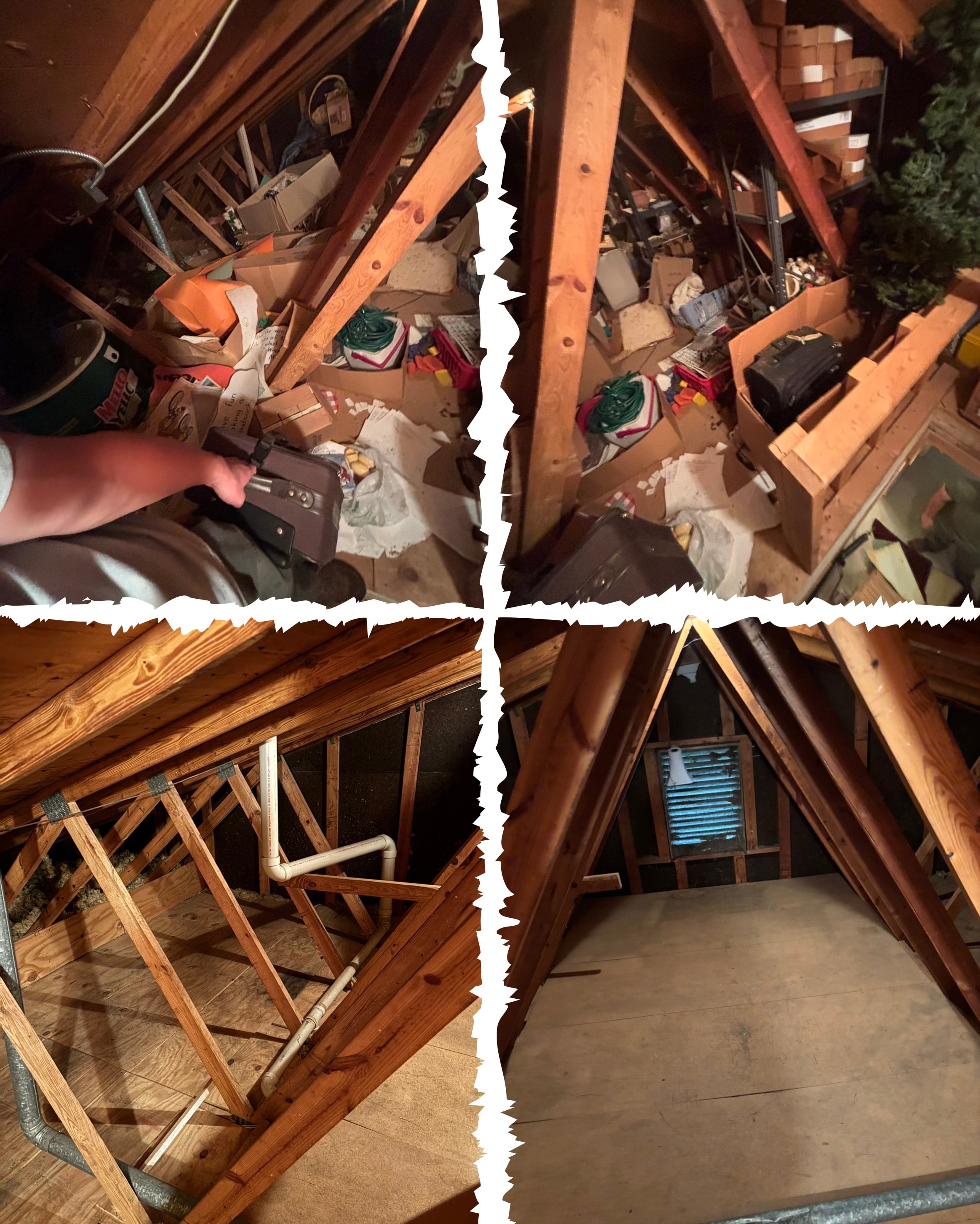 Attic cleanout